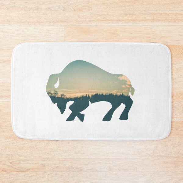 Item preview, Forest Trees Under Calm Sky Buffalo | Colorful Buffalo designed and sold by BopleDesigns.