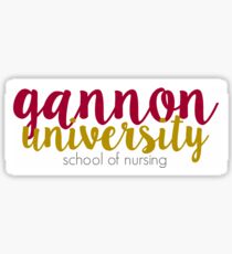 gannon nursing Sticker