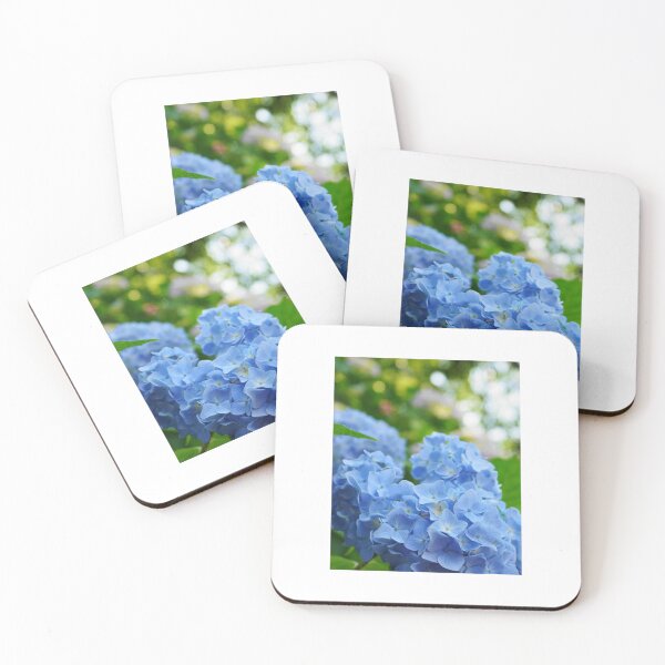 Item preview, Blue flowers and leaves photo  designed and sold by Nature  Nblossom.