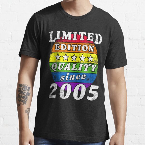 Birthday Rainbow Flag Lgbt 2005 T Shirt For Sale By Bopfpix