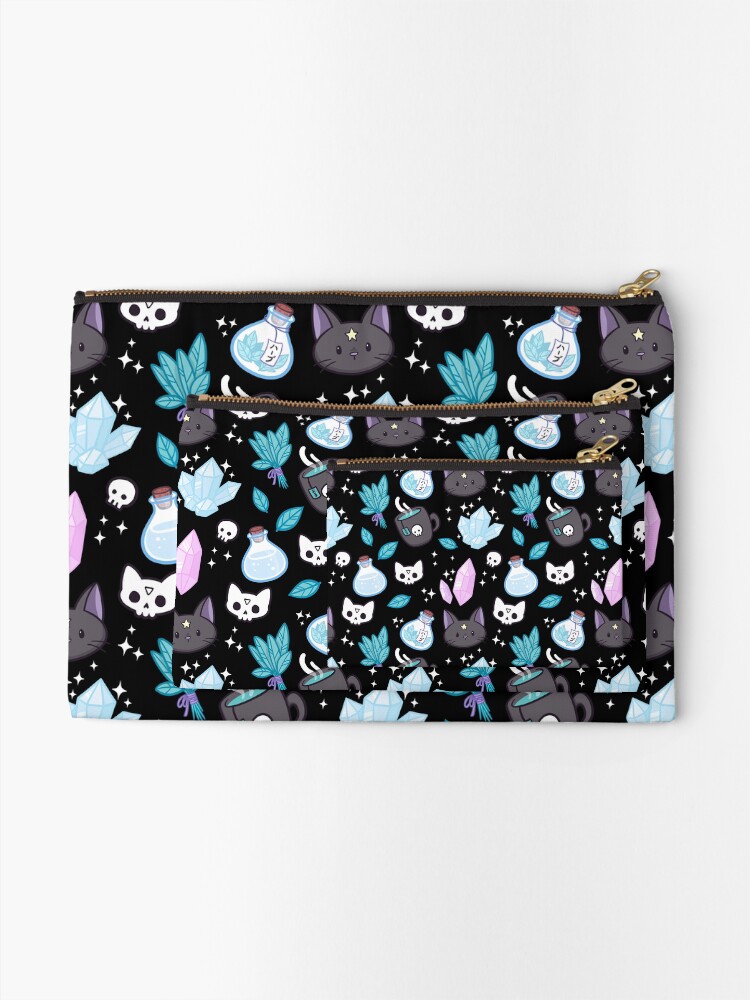 Alternate view of Herb Witch // Black | Nikury Zipper Pouch