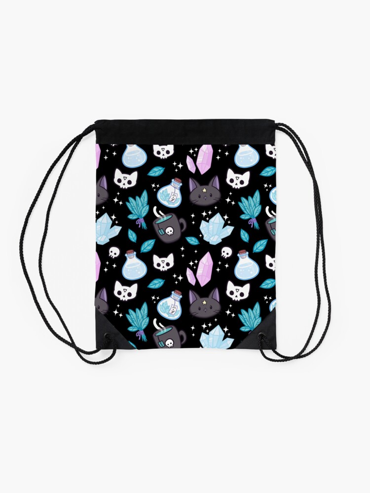 Alternate view of Herb Witch // Black Drawstring Bag