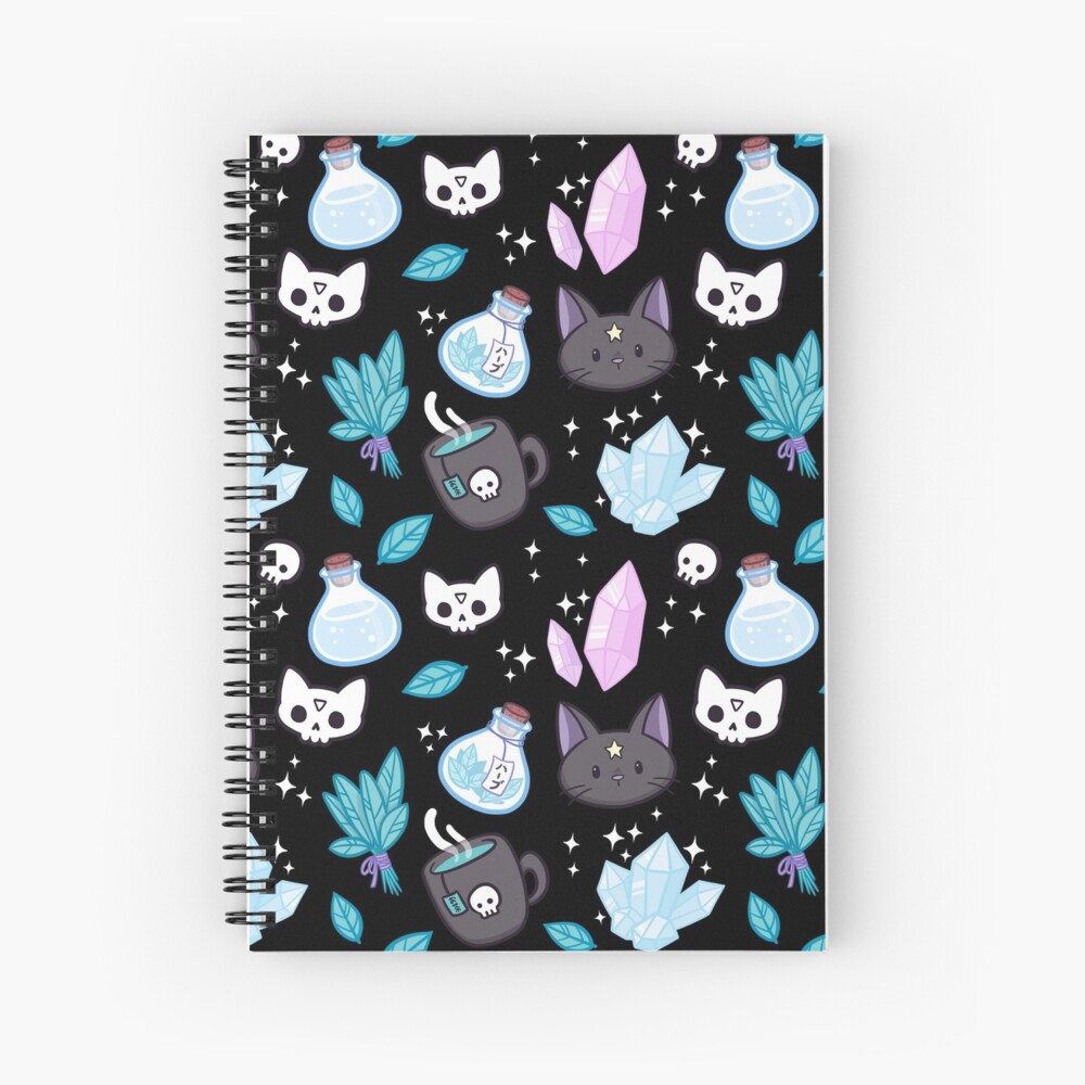 Herb Witch // Black | Nikury Spiral Notebook