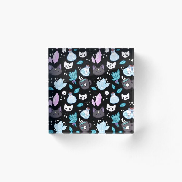 Herb Witch // Black | Nikury Acrylic Block