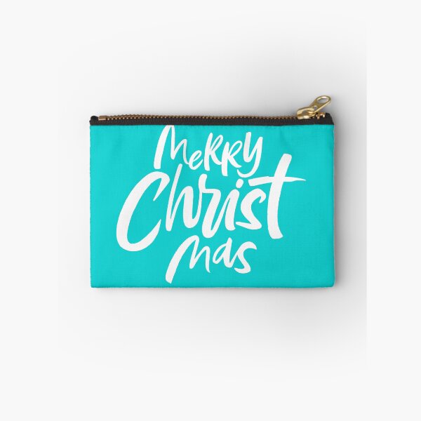 Aperçu de l'œuvre Joyeux CHRIST Mas - Teal - Lettres de Noël chrétiennes religieuses Blue Aqua créée et vendue par 26-Characters.