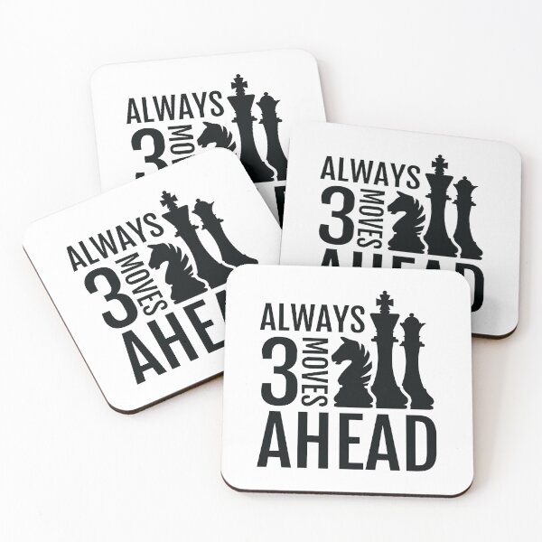 Item preview, Funny Chess Design - Always 3 Moves Ahead designed and sold by EstelleStar.