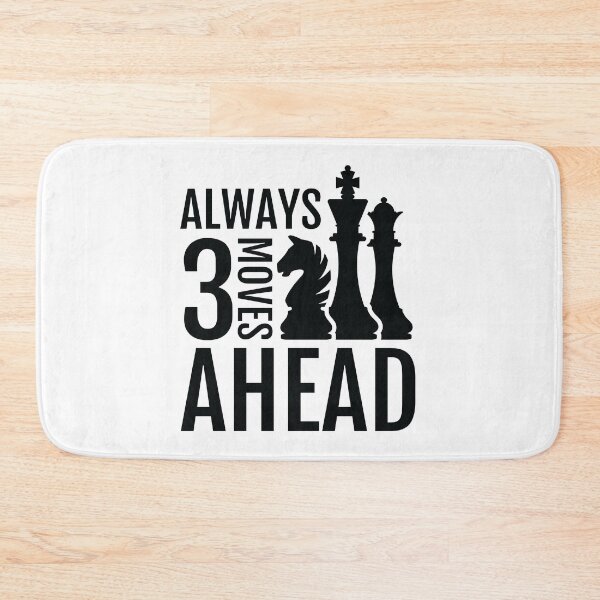 Item preview, Funny Chess Design - Always 3 Moves Ahead designed and sold by EstelleStar.