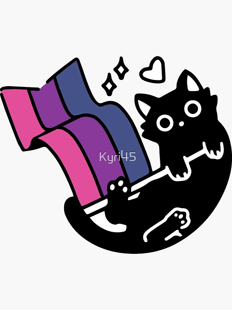 Bisexual Cat Sticker For Sale By Kyri45 Redbubble 5699