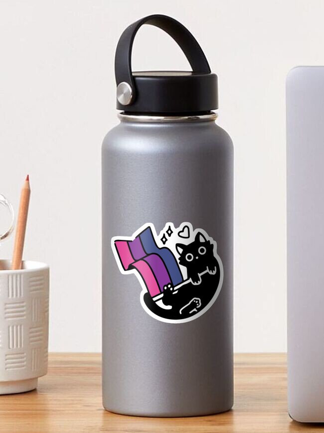 Aperçu 1 sur 3. Sticker avec l'œuvre Chat bisexuel créée et vendue par Kyri45.