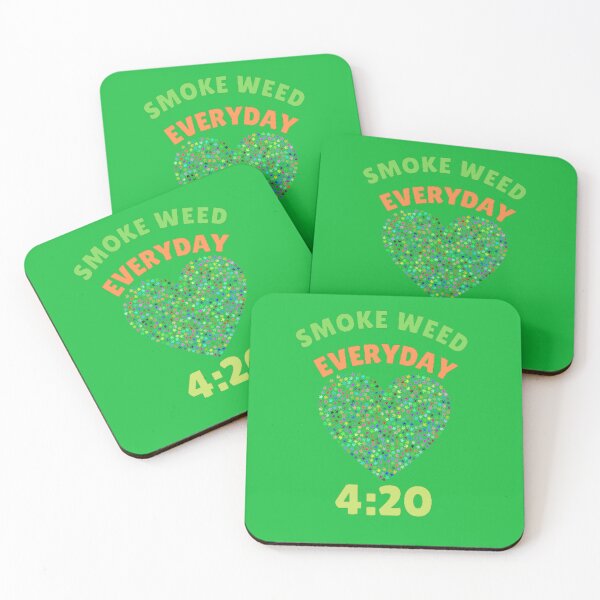 Artikelvorschau, Jeden Tag Gras rauchen, Herz-Marihuana-Blatt, entworfen und verkauft von BestDesignbySof.