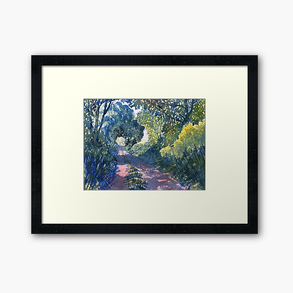 "Hockney's Tunnel of Trees" Framed Art Print