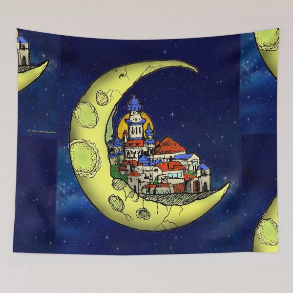 Item preview, espdzines-city of Luna designed and sold by EspDzines.