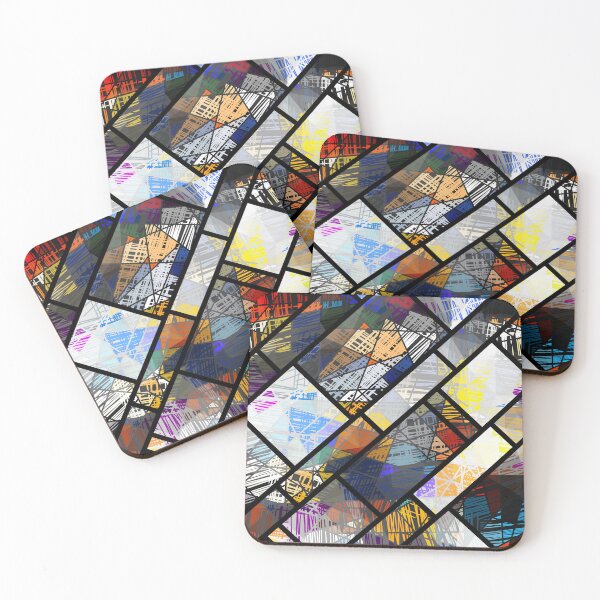 Item preview, Mosaic and tribal squares designed and sold by FGCART.