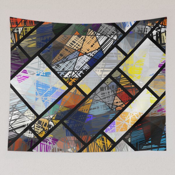 Item preview, Mosaic and tribal squares designed and sold by FGCART.
