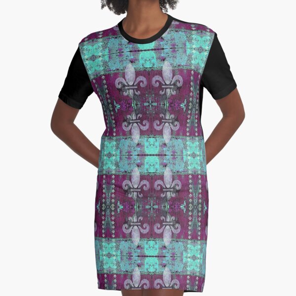 fleur de lis très chic Graphic T-Shirt Dress