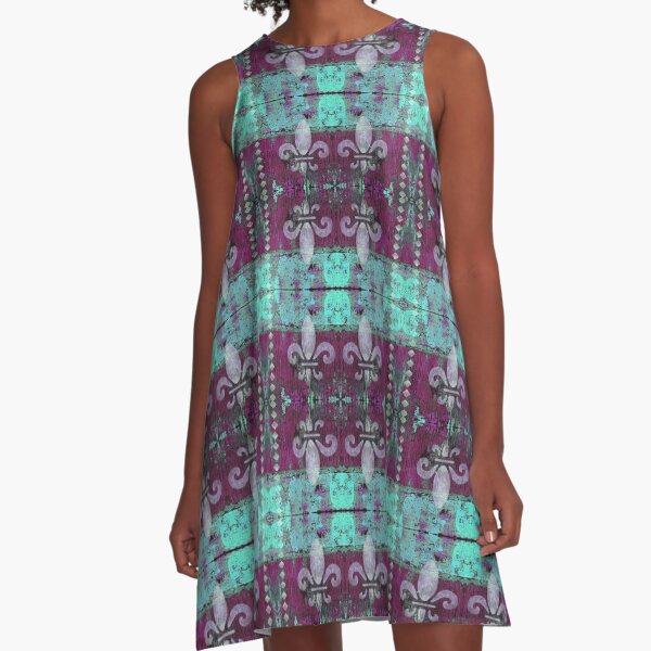 fleur de lis très chic A-Line Dress