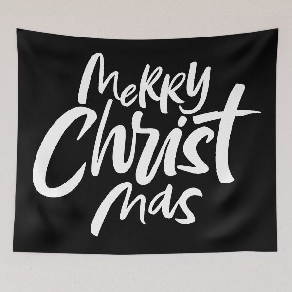 Item preview, Merry CHRIST Mas - Religious Christian Christmas Lettering - Black designed and sold by 26-Characters.
