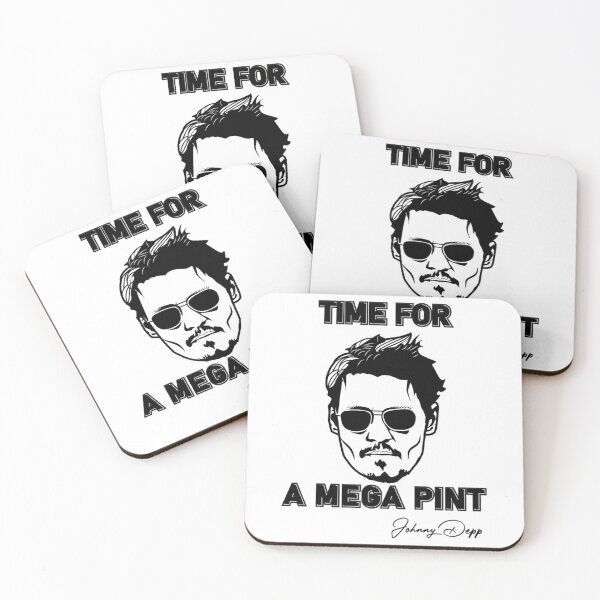 Item preview, Time for a Mega Pint Johnny Depp, Isn_t Happy Hour Anytime, Justice For Johnny Depp designed and sold by DSfelos.