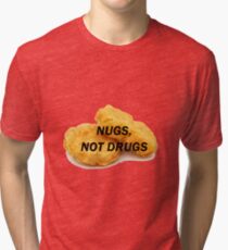 Camiseta de tejido mixto NUGS, NO DROGAS