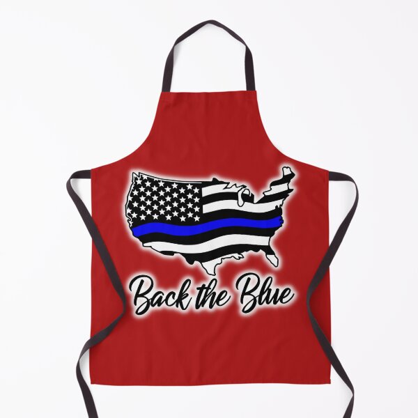 Item preview, Back the Blue with an American flag and thin blue line designed and sold by AmericaFreedom.
