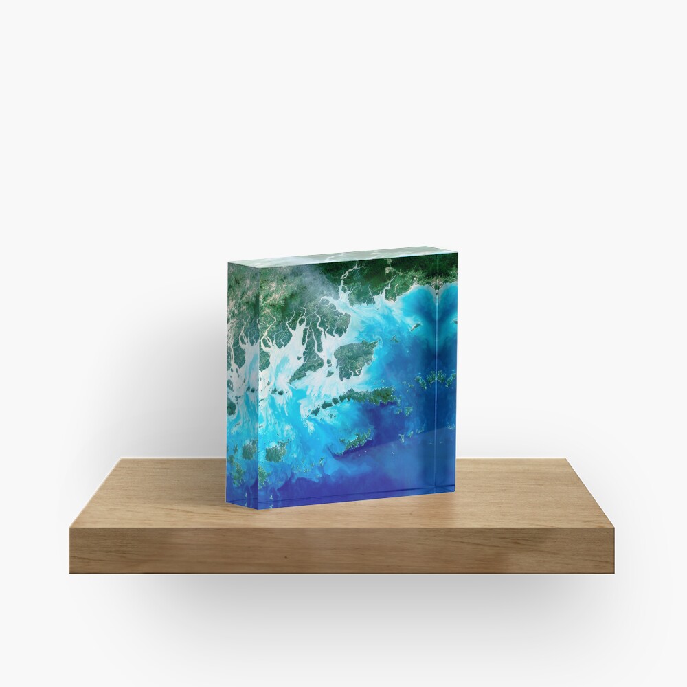 Island Map Acrylic Block