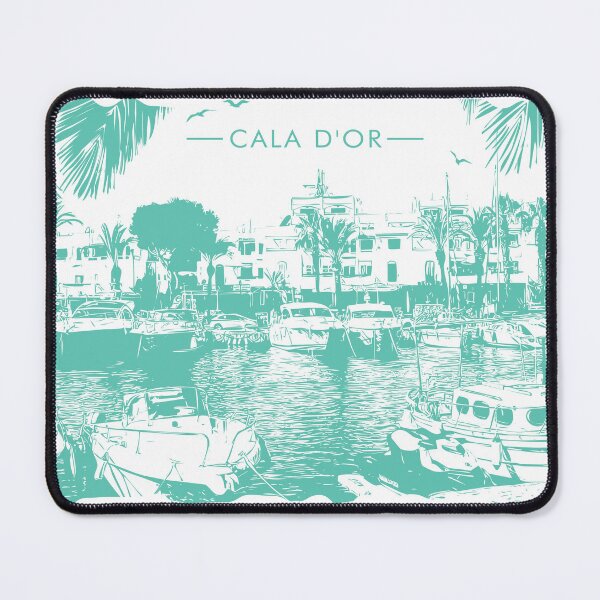 Item preview, Cala d'or marina in Majorca digital illustration designed and sold by Gerald Waters.