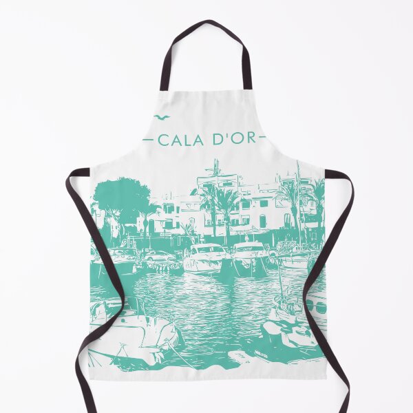 Item preview, Cala d'or marina in Majorca digital illustration designed and sold by Gerald Waters.