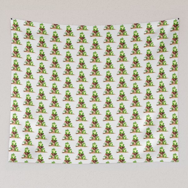 Item preview, Frogs with mushroom vintage illustration spring designed and sold by sweary12.