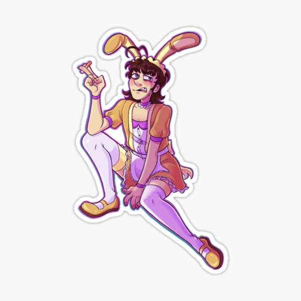 Bunny Maid William Afton Sticker for Sale by alanawdoesart