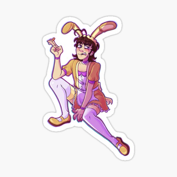 Bunny Maid William Afton Sticker for Sale by alanawdoesart