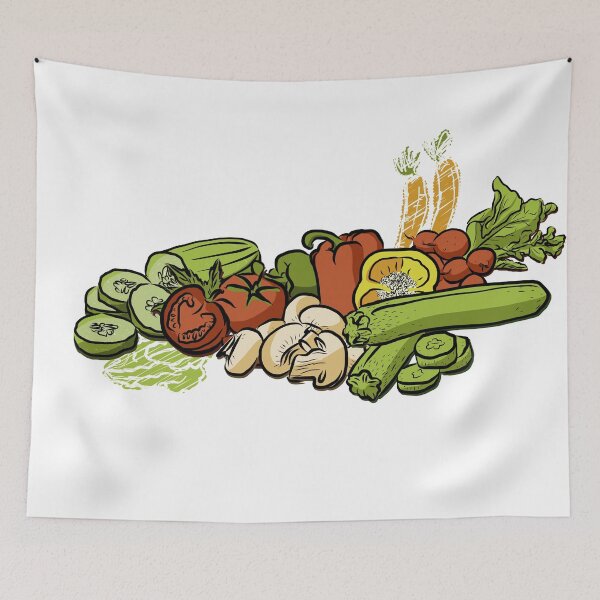 Item preview, Sketched Vegetables designed and sold by hebstreit.
