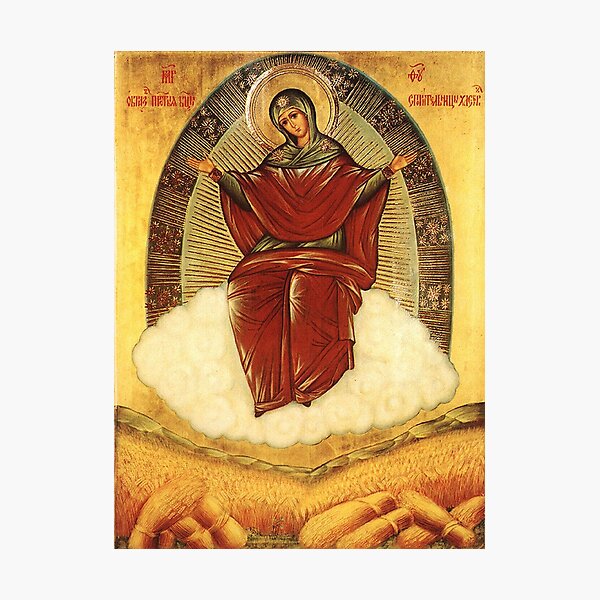 Item preview, Icon of the Mother of God Sporitelnitsa of Bread designed and sold by Beltschazar.