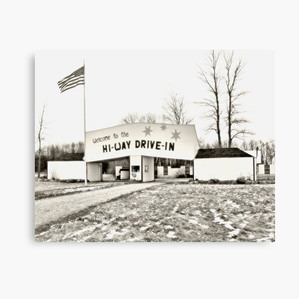 Drive-In Movies Canvas Print