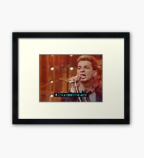 NDVH Top of the Pops Ceefax Subtitles - Depeche Mode Framed Print