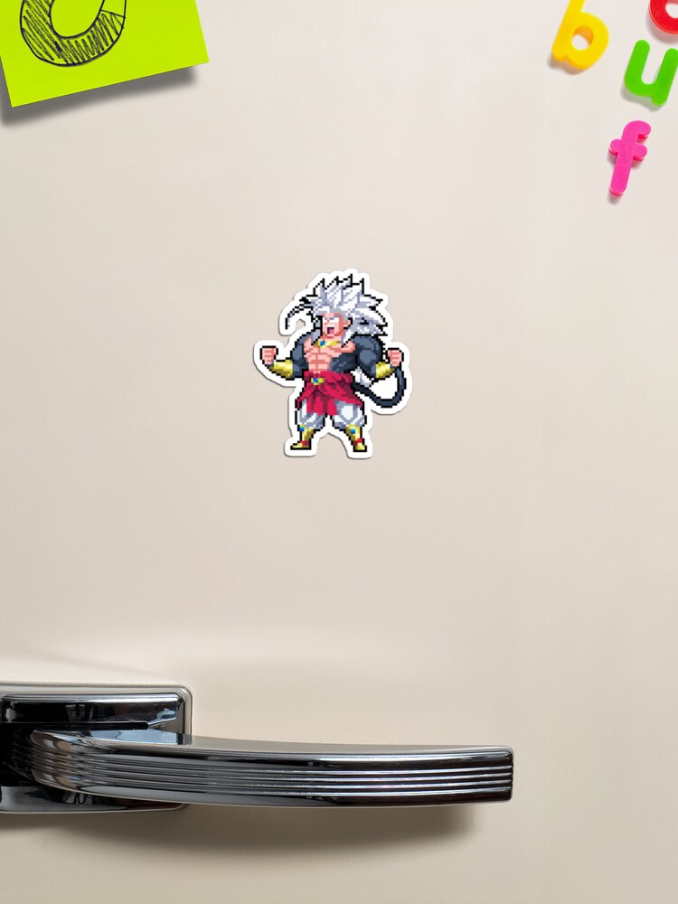 Broly Super Saiyan 5 HQ Pixel Edition Sticker for Sale by adventfan