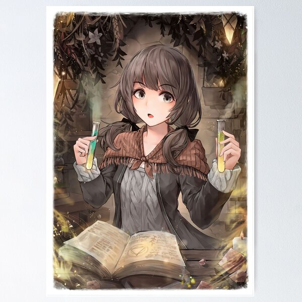  Cute Anime Pfps Brunette Girl Poster Decorative