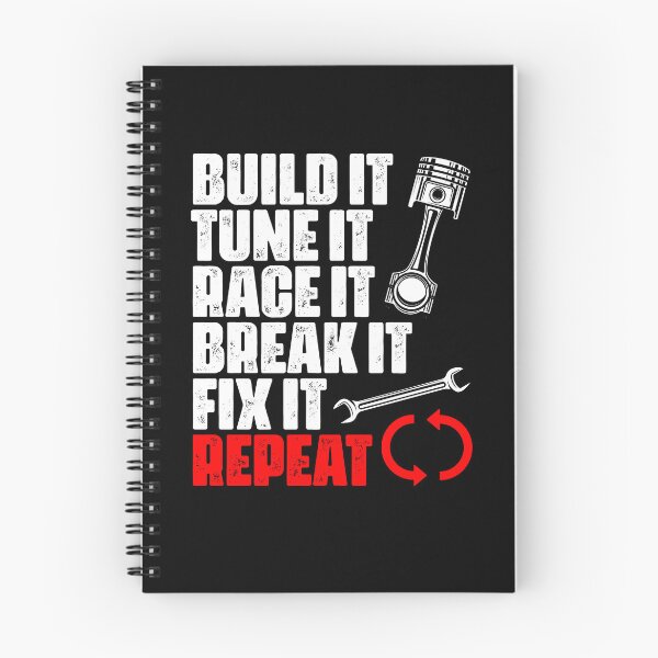 Item preview, Build It Tune It Race It Break It Fix It Repeat Funny Racing designed and sold by Nessshirts.