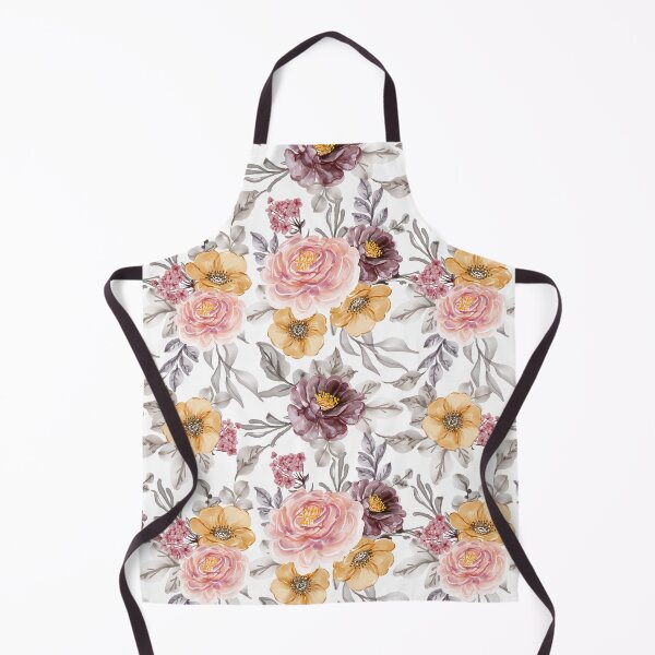 Item preview, Vintage Chic Blush Pink, yellow and Grey Rose pattern designed and sold by AppareIIndustry.