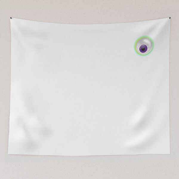 Item preview, Creepy Purple Bloodshot 3D Zombie Eyeball Halloween - Eye on White designed and sold by 26-Characters.