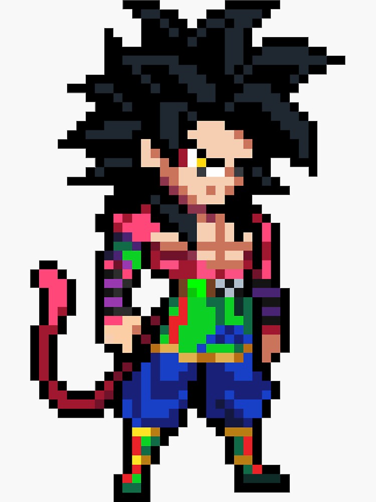 Pixilart - Goku Super Sayajin 4 by seven-shoes