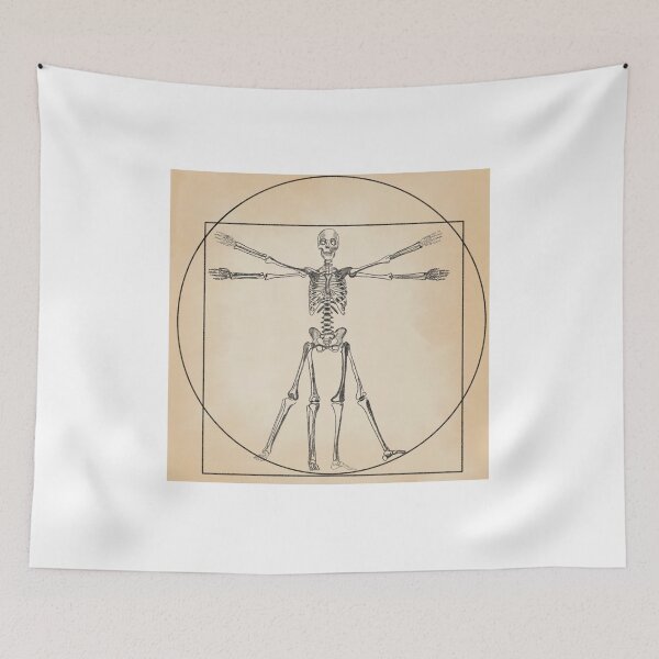Item preview, Vitruvian skeleton man designed and sold by livvysophie.