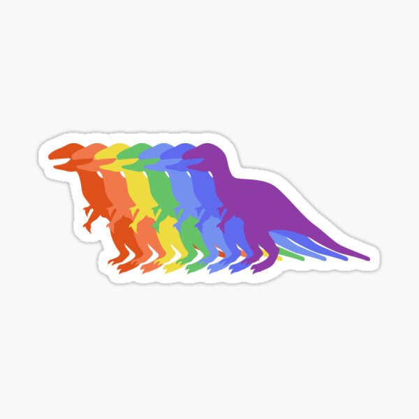 Rainbow T Rex Pride Dinosaur Lgbtq Gay Love Is Love Sticker For Sale