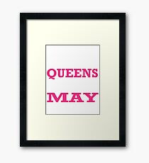 Lámina enmarcada Queens nacieron en mayo
