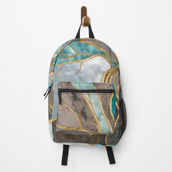 Item preview, Taupe and teal Marble Tree of life designed and sold by k9printart.
