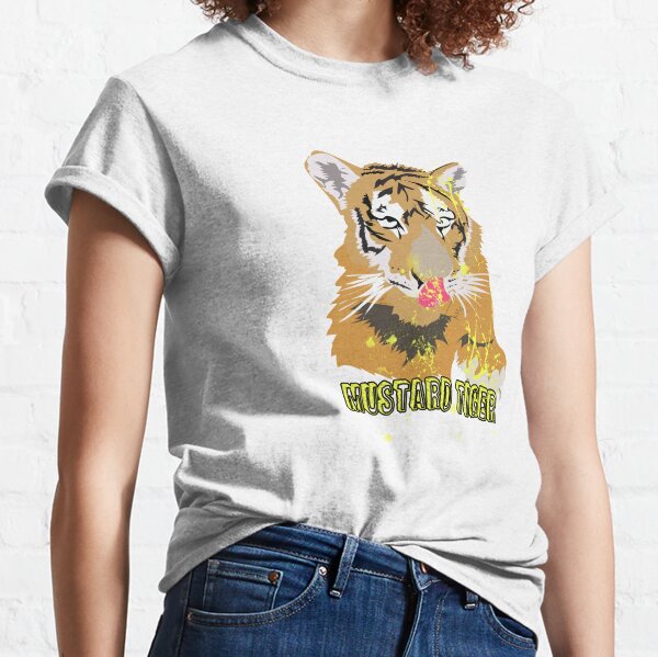 mustard tiger t shirt