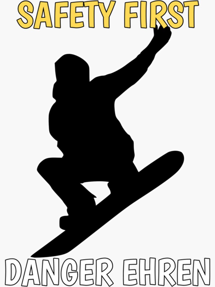 "danger ehren safety first " Sticker for Sale by HuynaBank Redbubble