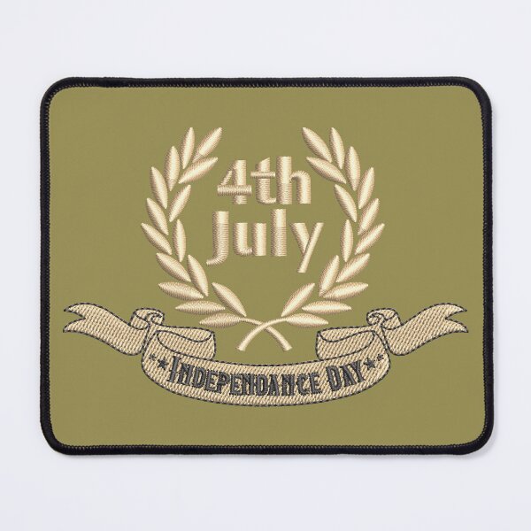 Item preview, Crest Leaves Surrounded to 4th July Embroidery designed and sold by Cre8iveSkill.