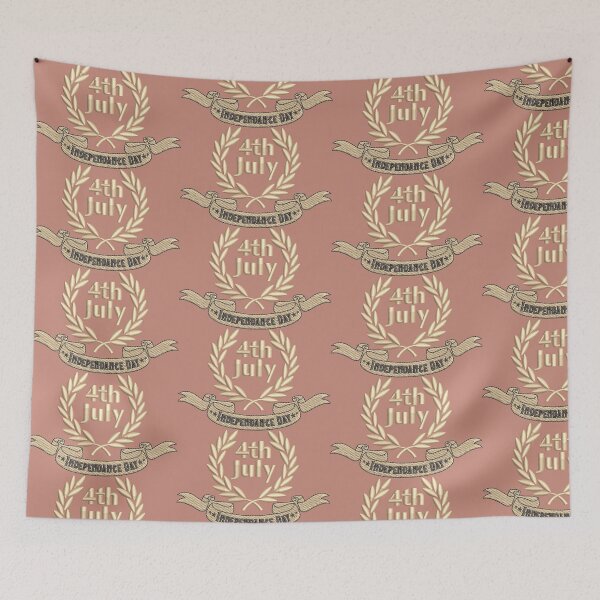 Item preview, Crest Leaves Surrounded to 4th July Embroidery designed and sold by Cre8iveSkill.