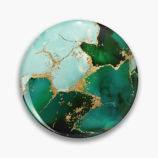 Item preview, Dreamy Emerald inks and Gold designed and sold by k9printart.