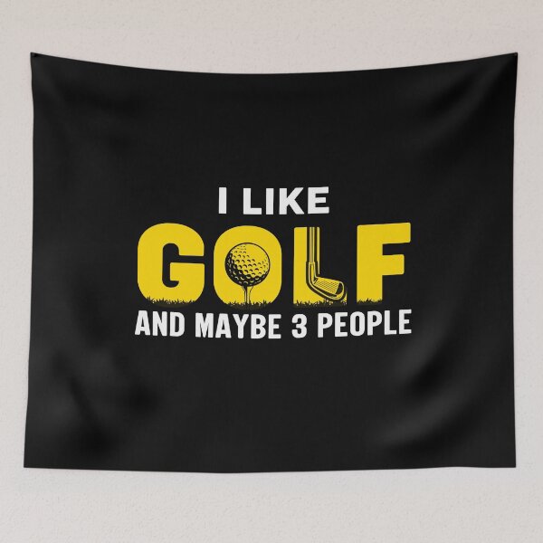 Item preview, I Like Golf And Maybe 3 People designed and sold by deepan chandrasekaran.